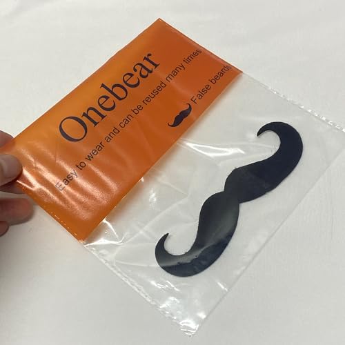 Onebear Black Fake Mustache Bead for Cosplay
