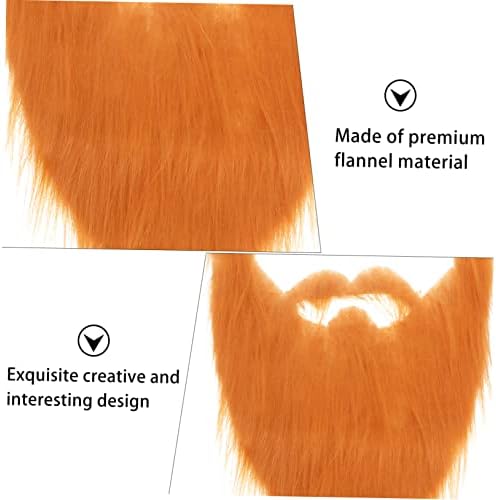 2Pcs costume beard fake mustache