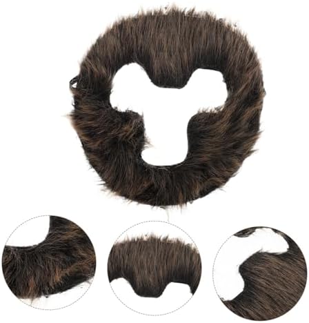 Yardenfun Realistic Monkey Beard Costume for Men - Dark Brown