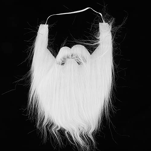 Funny Fake White Mustache Beard for Parties and Costumes