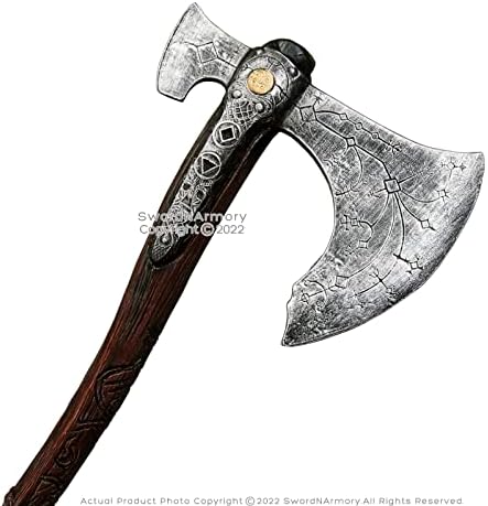 36 War Viking Axe Cosplay Prop Kratos Game-Accurate