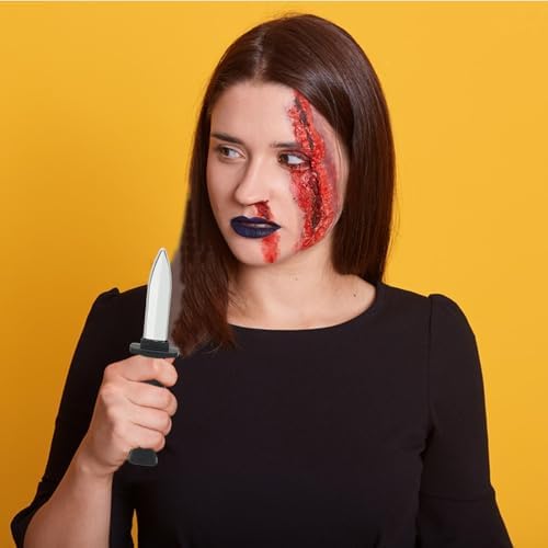 Halloween 6-Piece Plastic Artificial Knife Trick Pack