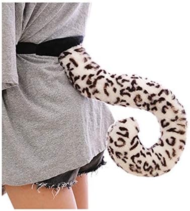 Fluffy Plush Animal Costume Set - Soft Plush Animal Ears Headband Tail Paws