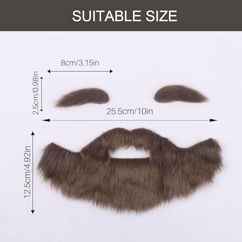 Yan Dream Fake Beard and Eyebrow Set