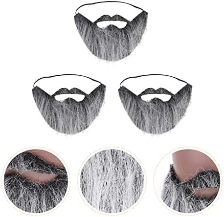3PCS Fake Beards Halloween Costume for Kids