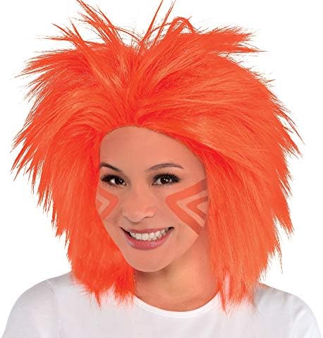 VIBRANT ORANGE WIG ONE SIZE PERFECT FOR PARTIES