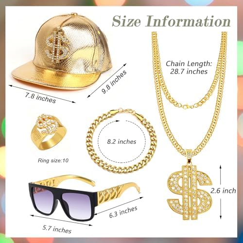 80s 90s Hip Hop Rap Costumes Kit