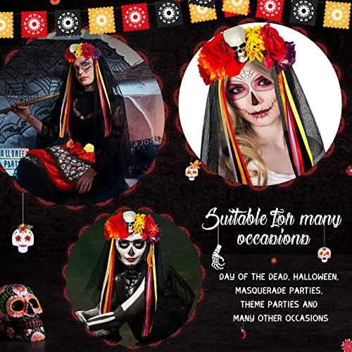 2-Piece Halloween Day of the Dead Costume Set for Women
