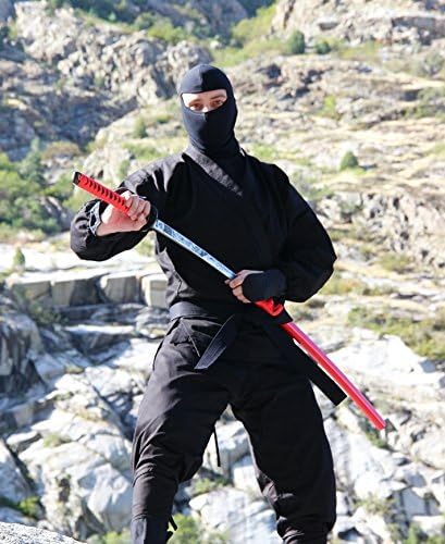 Real Ninja Costumes for Men 14oz Black Belt Included