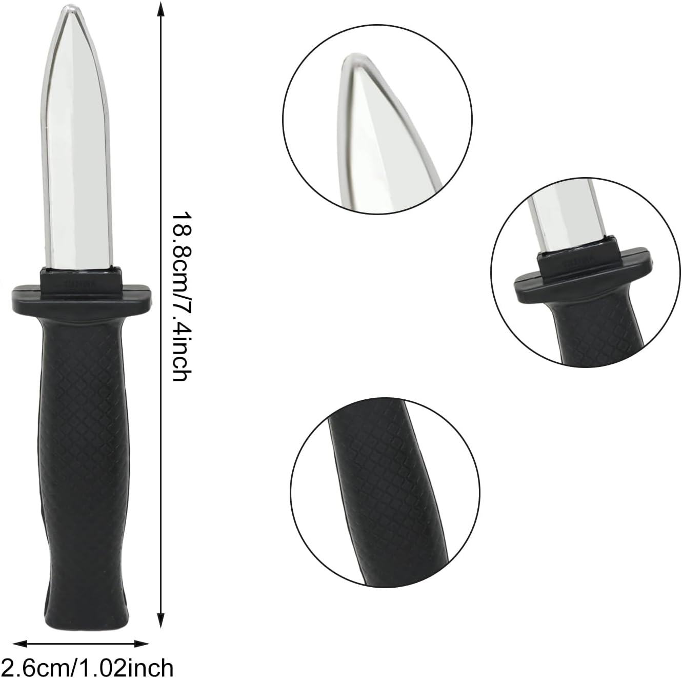 Halloween 6-Piece Plastic Artificial Knife Trick Pack
