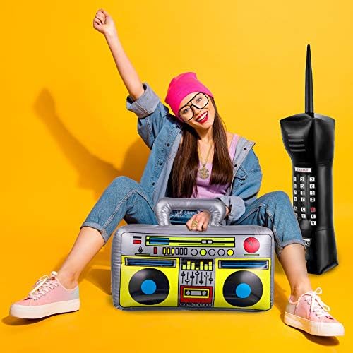 Sumind 80s90s Hip Hop Costume Kit Authentic Inflatables for Rapper Look
