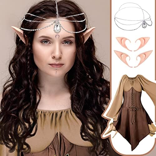 Captivating 5-Piece Medieval Fairy Costume Set for Women