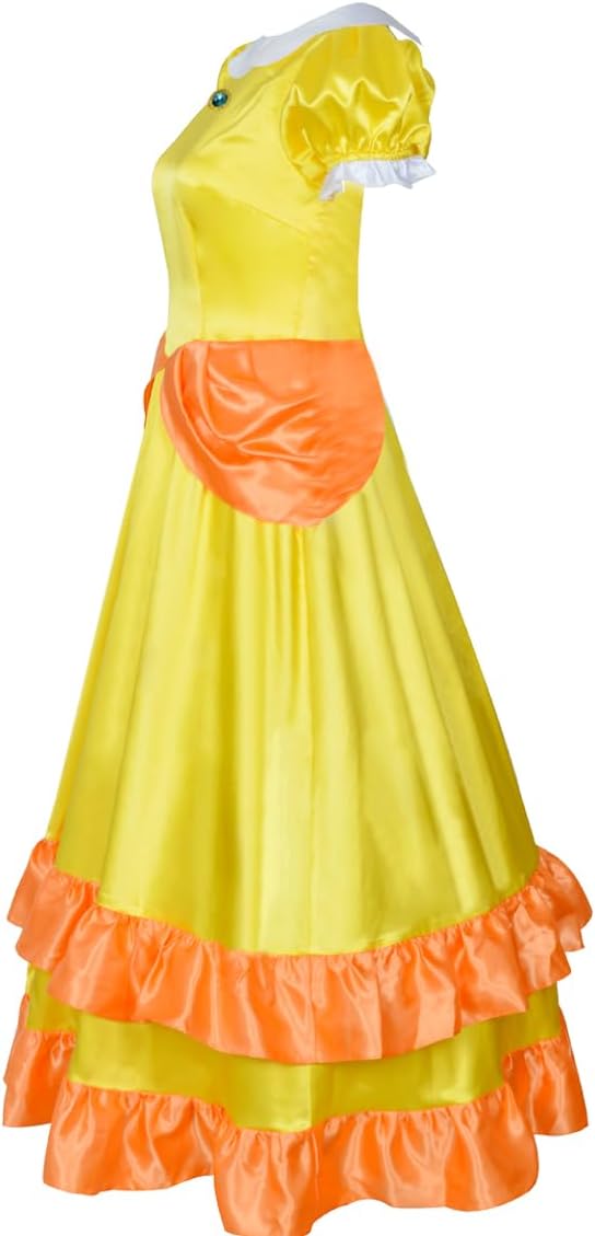 Vibrant Women Princess Peach Costume - Party cosplay Gown for Women