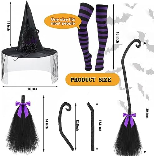 Witchy Accessories Set for Halloween - Perfect Makeup-Free Look