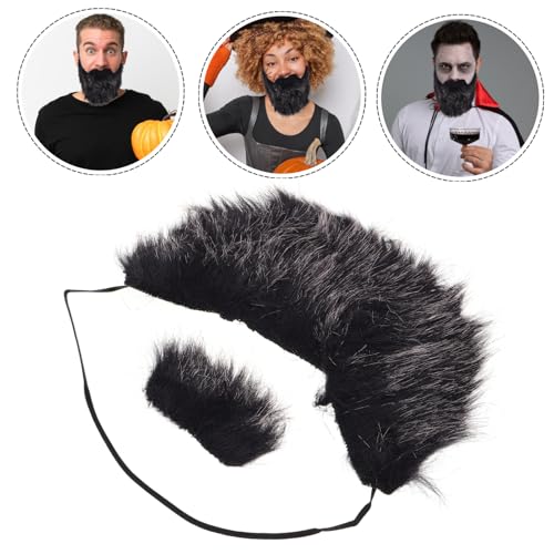SOIMISS Realistic Fake Mustache Beard Costume Set