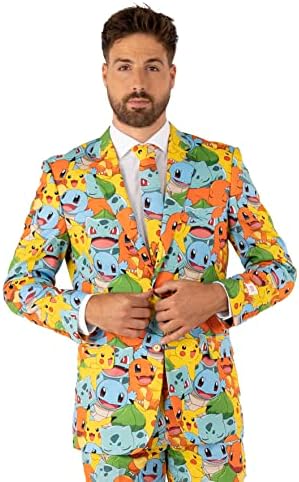 Pokemon Slimmest Fit Mens Costume Sleek and Stylish Made in USA