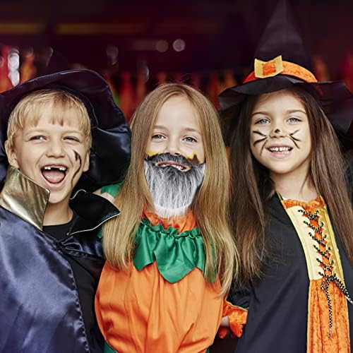 3PCS Fake Beards Halloween Costume for Kids