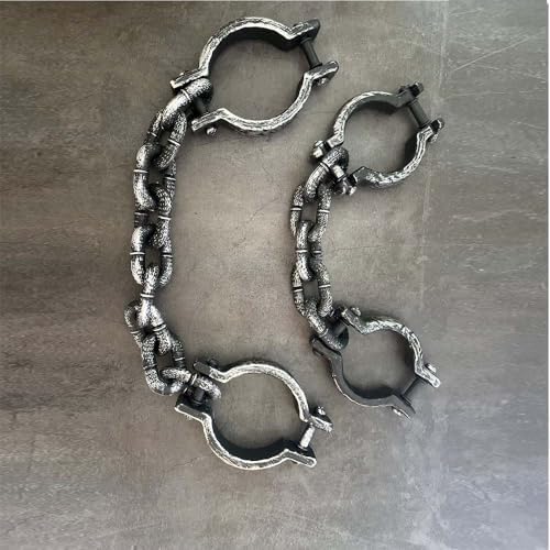 Plastic Prisoner Footcuffs Handcuffs Halloween Props