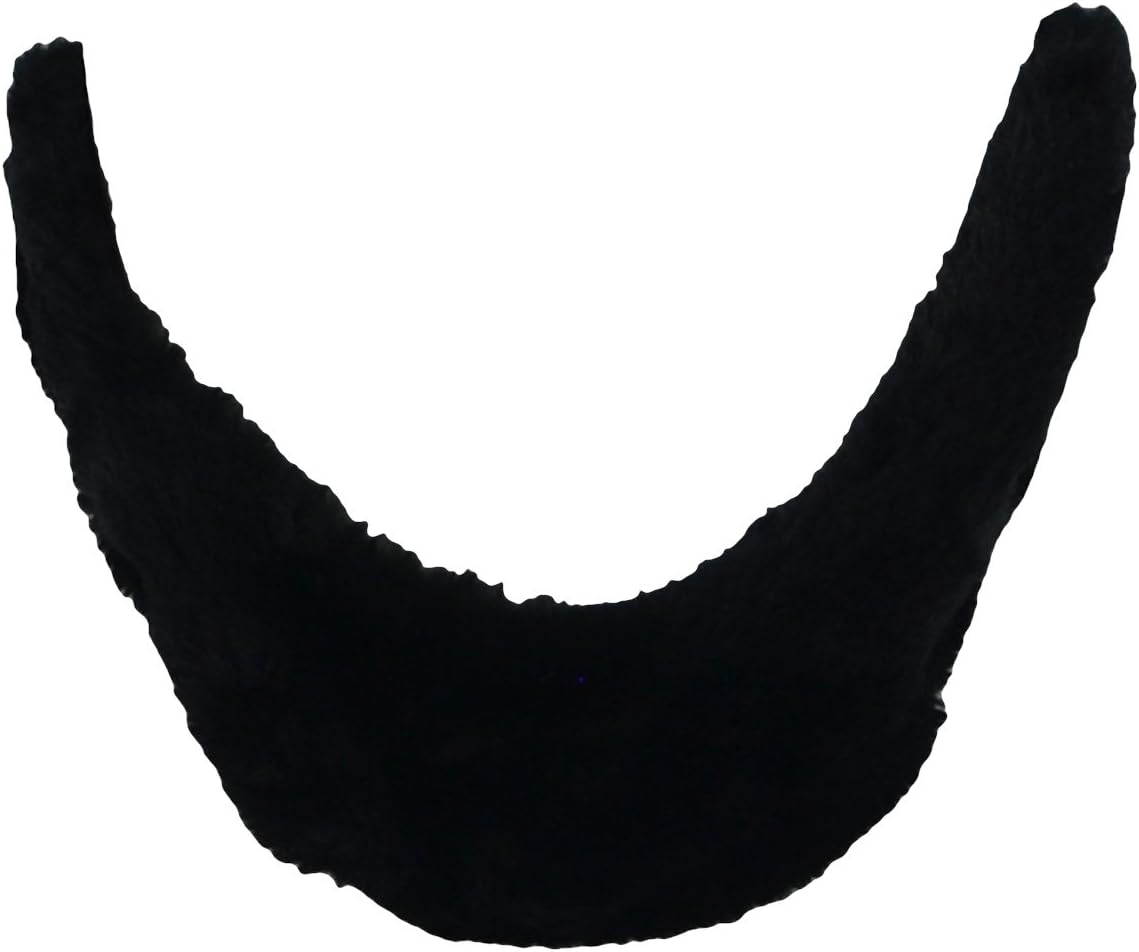 Treasure Gurus Fake Black Facial Hair Farmer Lincoln Beard Halloween Costume Prop