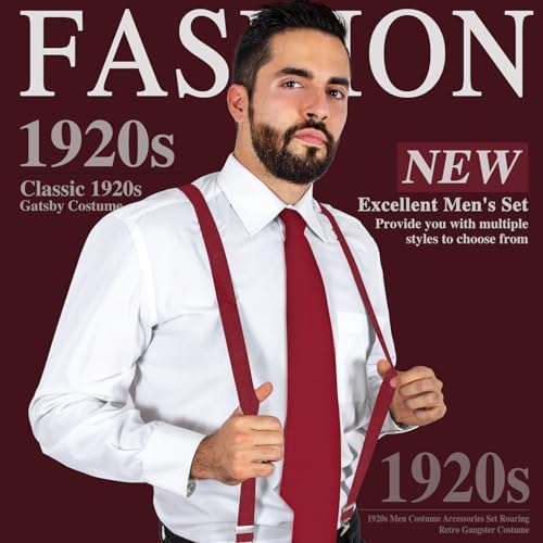 Gangster retro costume set for men
