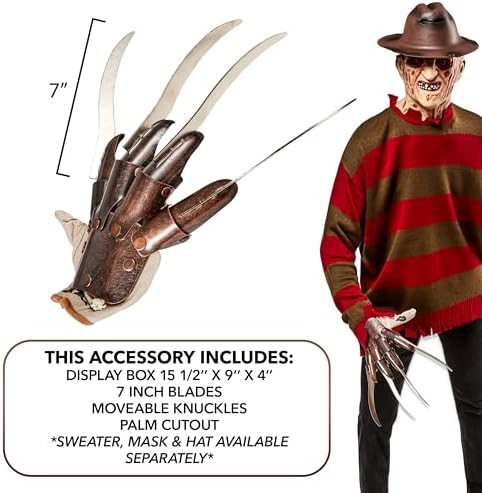 Rubies Freddy replica Metal Glove