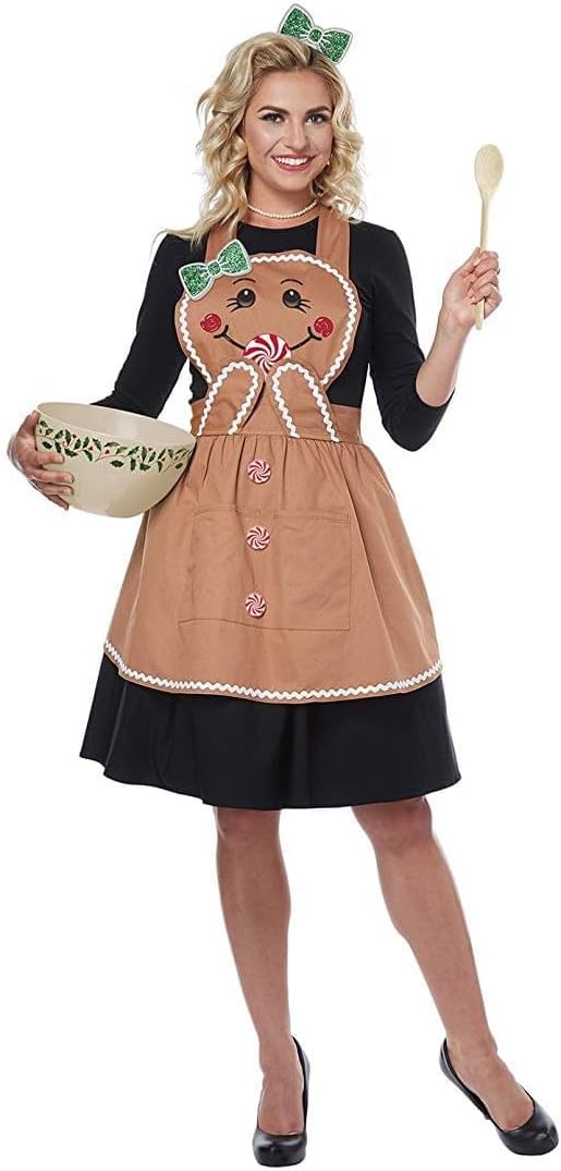 California Costumes Womens Gingerbread Apron - Fun comfortable