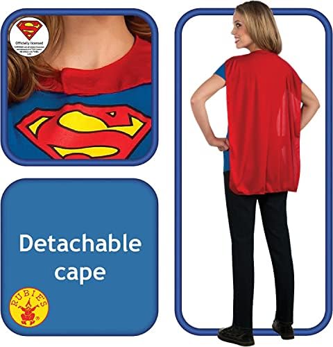 Supergirl Red T-Shirt with Cape Party Costume