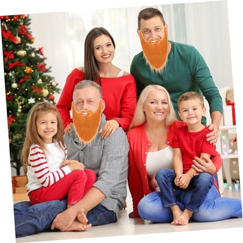 2-Piece Realistic Fake Beards for Cosplay and Party Use