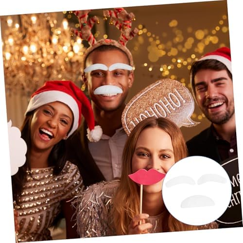 Halloween Cosplay White Mustache Eyebrow Costume