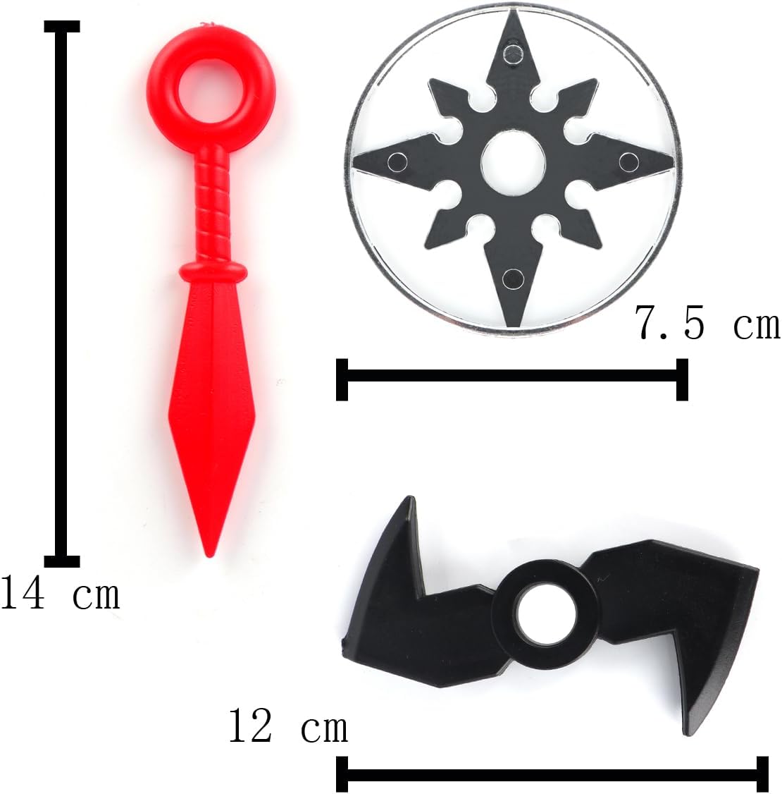 Power Ling CC Plastic Ninja Tools Set for Role-Playing Costumes