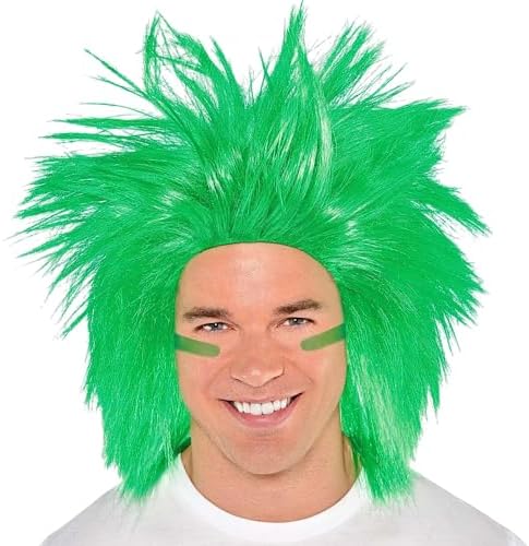 Green Crazy Wig Costume - One Size Pack of 1