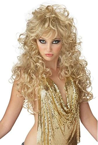 California Costumes BrownBrunette Seduction Wig Costume