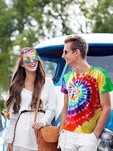 4-Piece Hippie Costume Set for Women