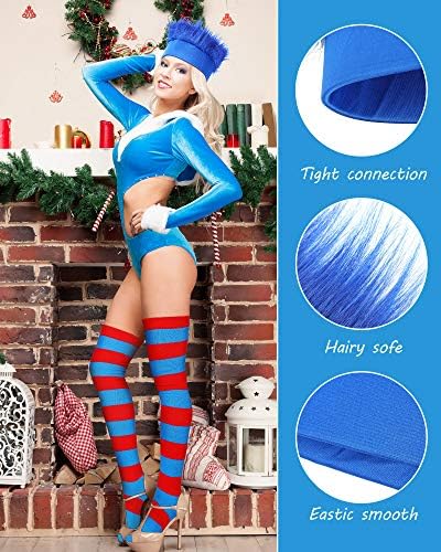 Easter Halloween Blue Wig Set for Women