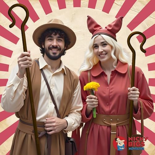 Adjustable Plastic Shepherds Hook Prop Staff Cosplay Costume Accessory