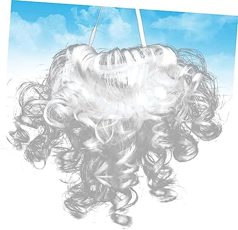 GALPADA Fake Beard Halloween costume - White Role Play beard Costume