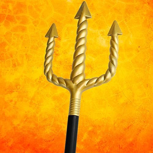 Skeleteen Gold Trident Costume Accessory Fun Pretty Pitchfork Spear