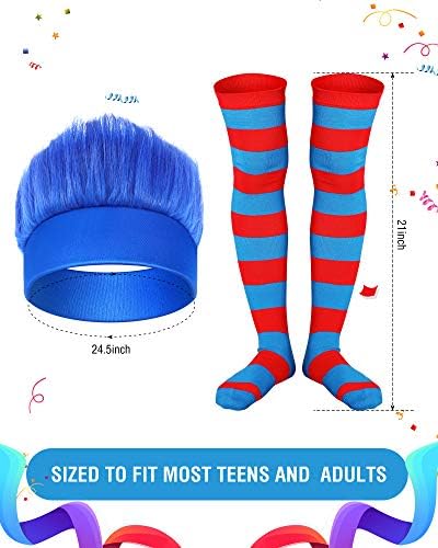 Easter Halloween Blue Wig Set for Women