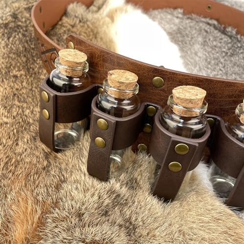 Medieval Belt with Potion Bottles