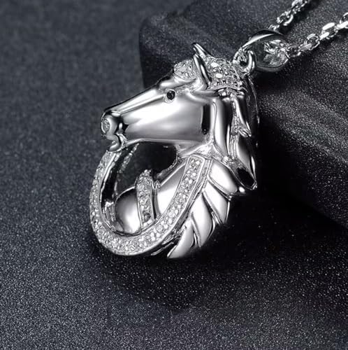 Atvscay Lightning Headband Horse Necklace Set