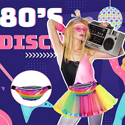 80s Retro Costumes Set for Women with Vibrant Design