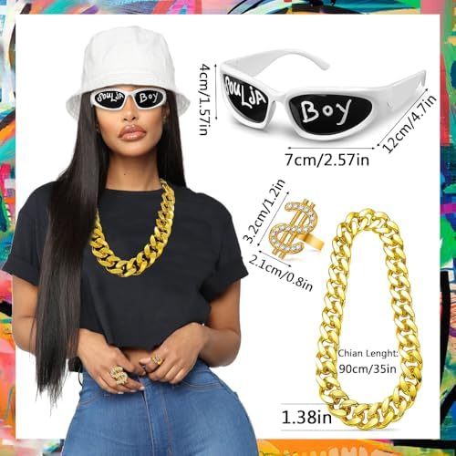 80s 90s Hip Hop Costume Kit for Men