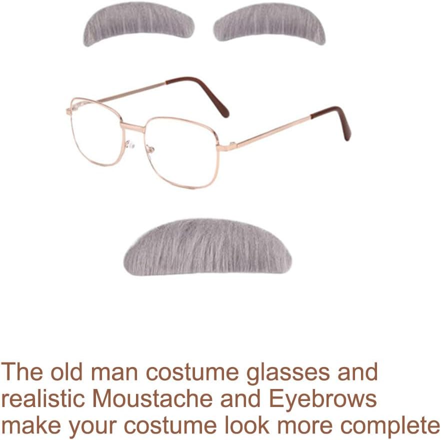 Old Man Costume Grandpa Accessories Set