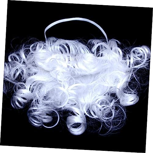 GALPADA Fake Beard Halloween costume - White Role Play beard Costume