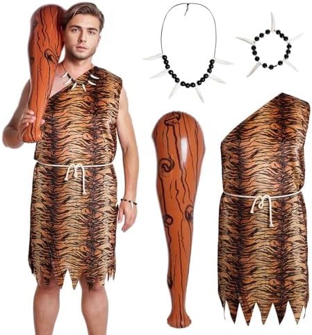 Prehistoric Caveman Costume Set for Halloween