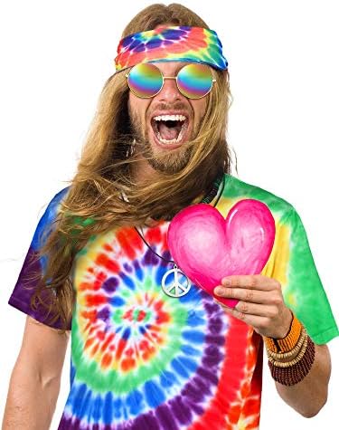 4-Piece Hippie Costume Set for Women