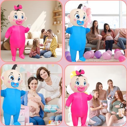Big Inflatable Baby Costume96-inch Gender Reveal for Adults