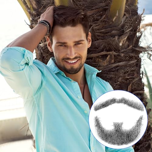 Togarhow Fake Mustache Beard for Men