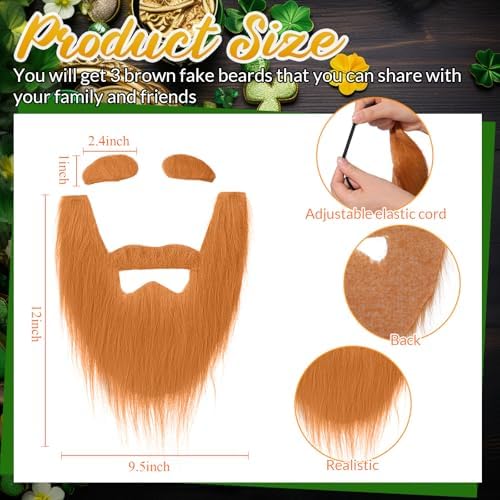 Zeyune 3-Set Party POSITION costume for St Patricks Day