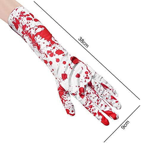 Halloween Bloody Gloves and Stockings Set for Women - Cosplay Party